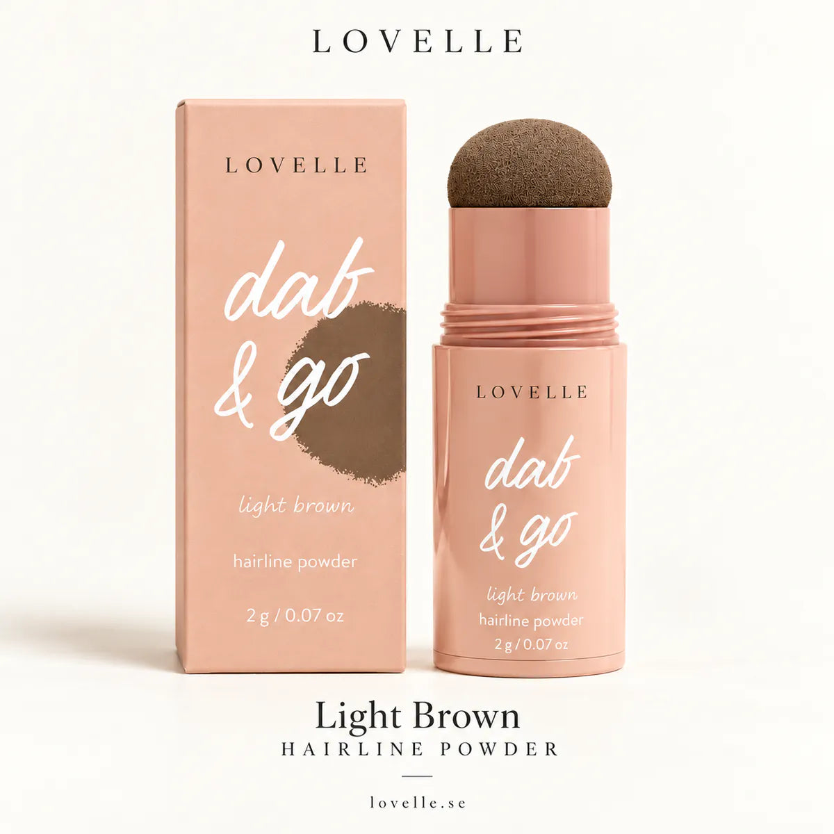 Lovelle Dab & Go im Farbton Light Brown mit Verpackung