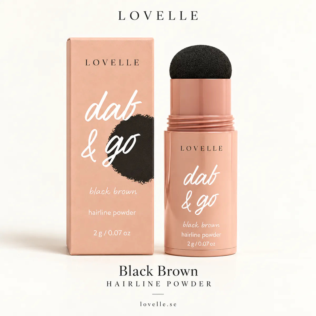 Lovelle Dab &amp; Go im Farbton Black Brown mit Verpackung